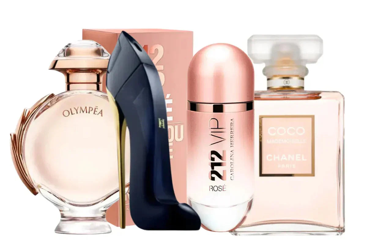 香水4点セット | 212 ローズ、ココ マドモアゼル、グッドガール、オリンピア 100ml