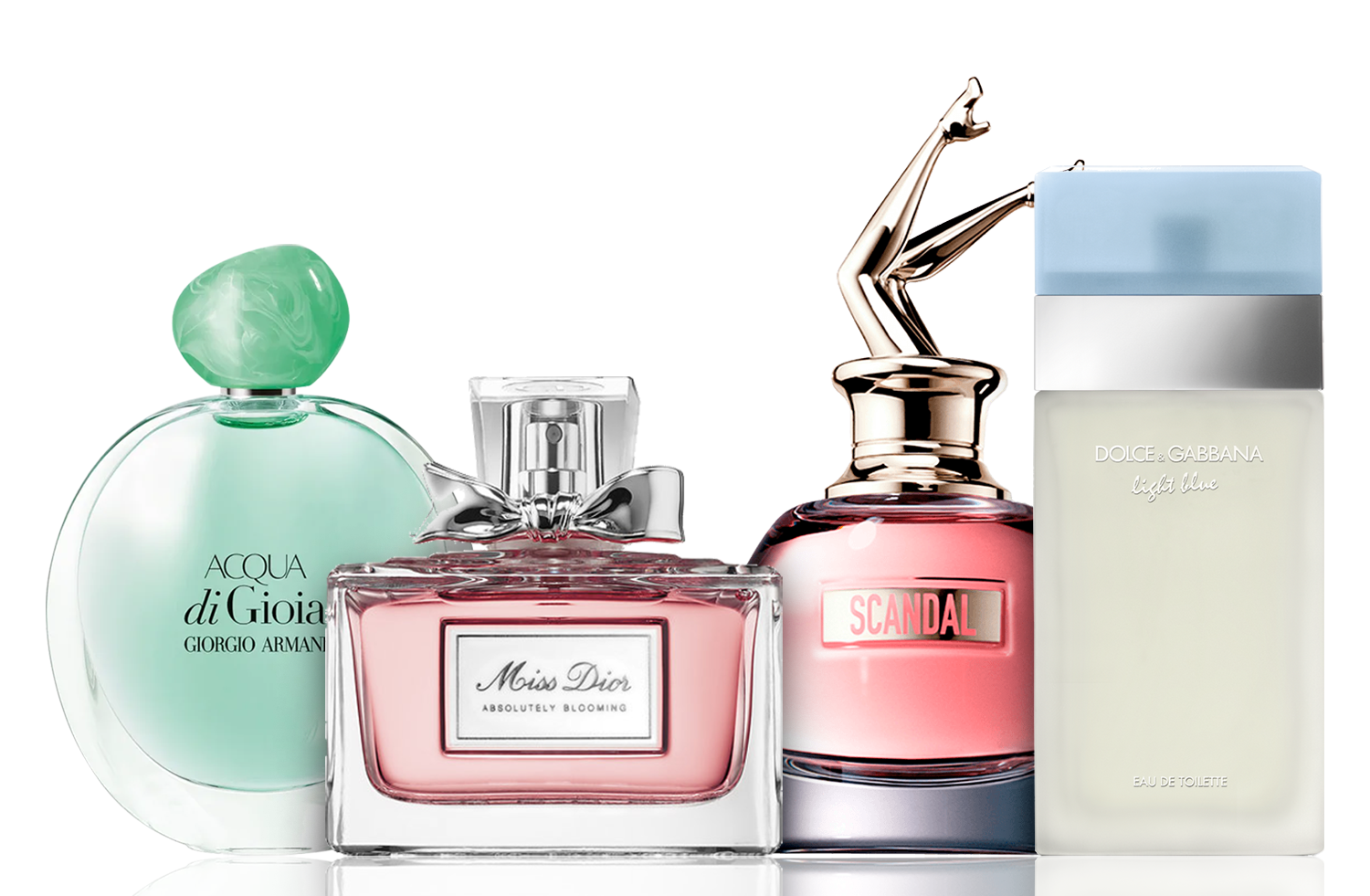 香水4点セット | アクア ディ ジョイア、ライトブルー、スキャンダル、ミス ディオール 100ml