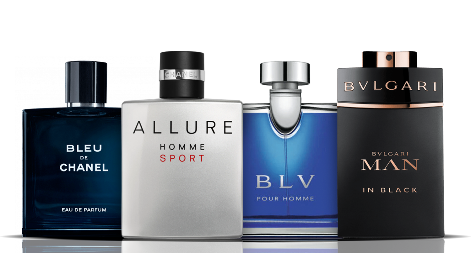 香水4点セット | ブルー ドゥ シャネル、アリュール スポーツ、BLV、ブルガリ マン イン ブラック 100ml
